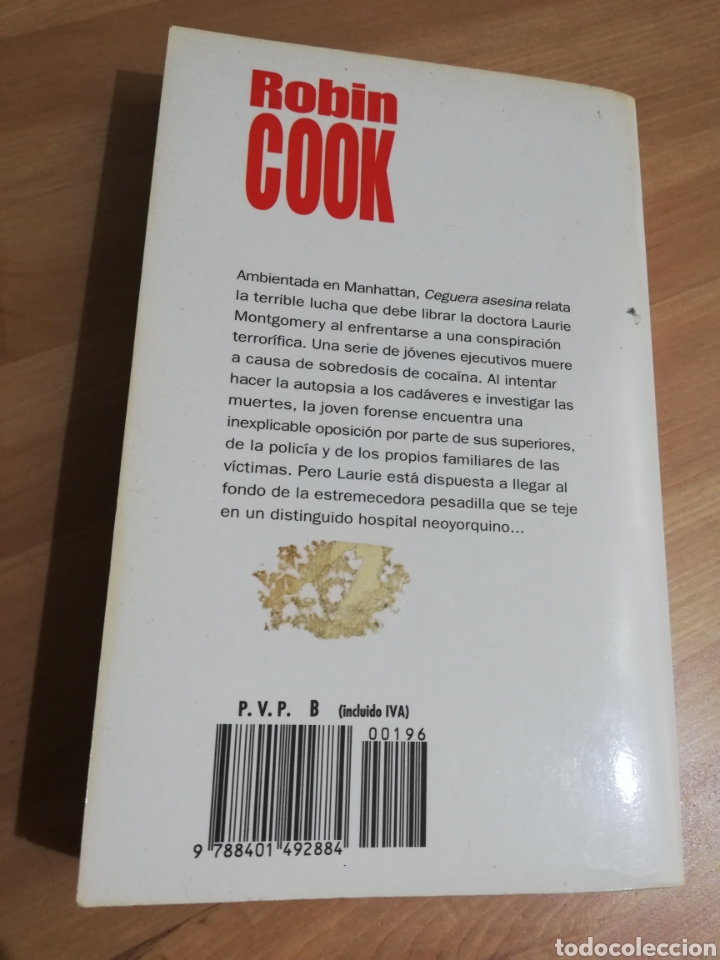 Libros de segunda mano: CEGUERA ASESINA (ROBIN COOK) - Foto 3