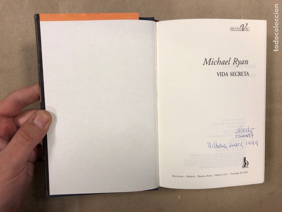 Libros de segunda mano: VIDA SECRETA. MICHAEL RYAN. EDICIONES B 1997 (1&ordf; EDICI&Oacute;N). - Foto 3