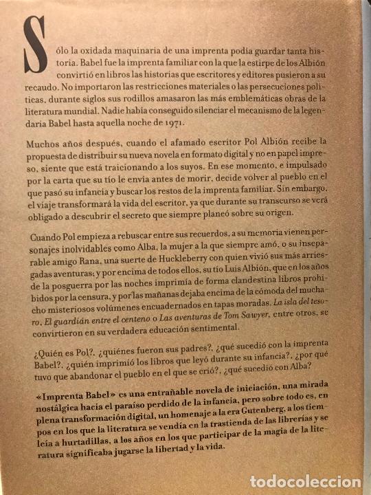 Libros de segunda mano: Imprenta Babel. Andreu Carranza - Foto 2