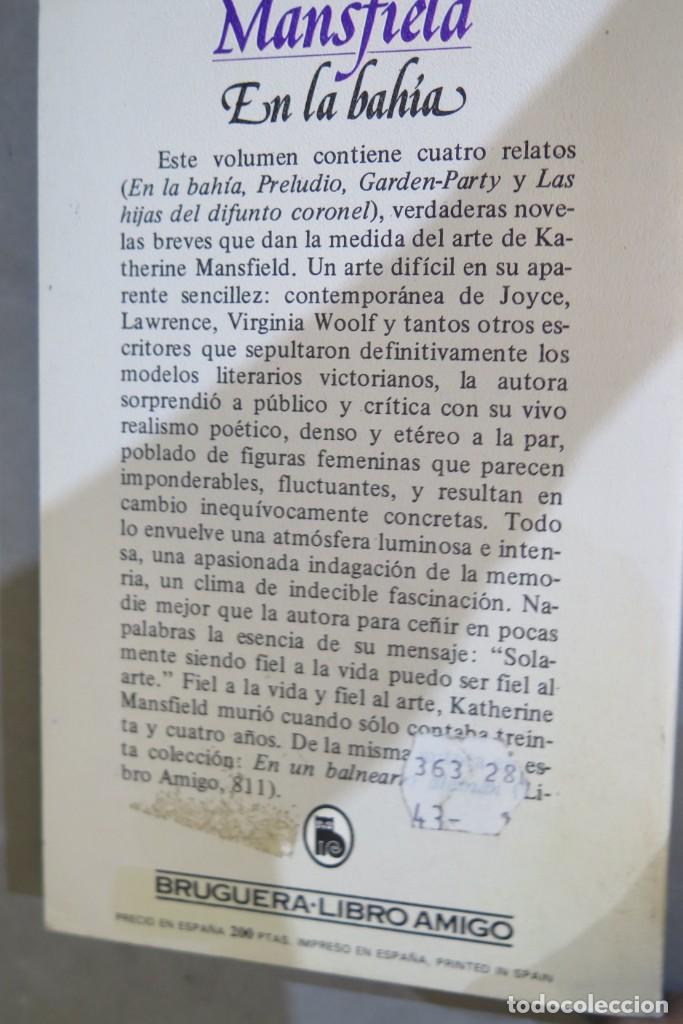 Libros de segunda mano: 1982.- En la bah&iacute;a. Katherine Mansfield - Foto 2