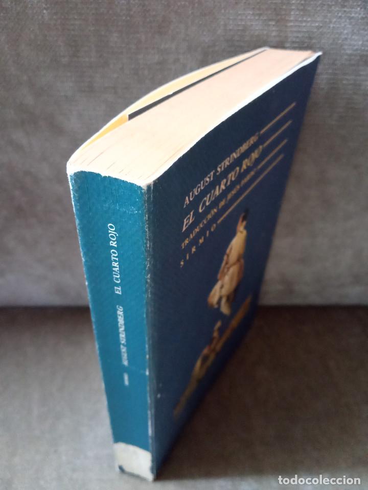 Libros de segunda mano: AUGUST STRINDBERG - EL CUARTO ROJO - SIRMIO, 1991 - - Foto 2