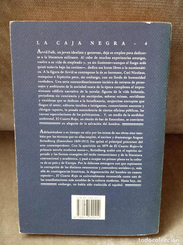Libros de segunda mano: AUGUST STRINDBERG - EL CUARTO ROJO - SIRMIO, 1991 - - Foto 3