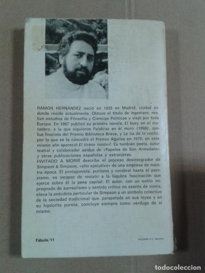 Libros de segunda mano: INVITADO A MORIR - RAMON HERNANDEZ - Foto 2