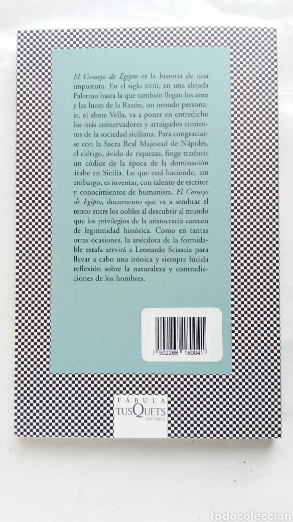 Libros de segunda mano: El Consejo de Egipto. Leonardo Sciascia. - Foto 2