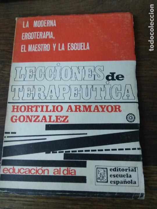 Livres d'occasion: Lecciones de terap&eacute;utica, Hortilio Armayor Gonzalez. L.28015