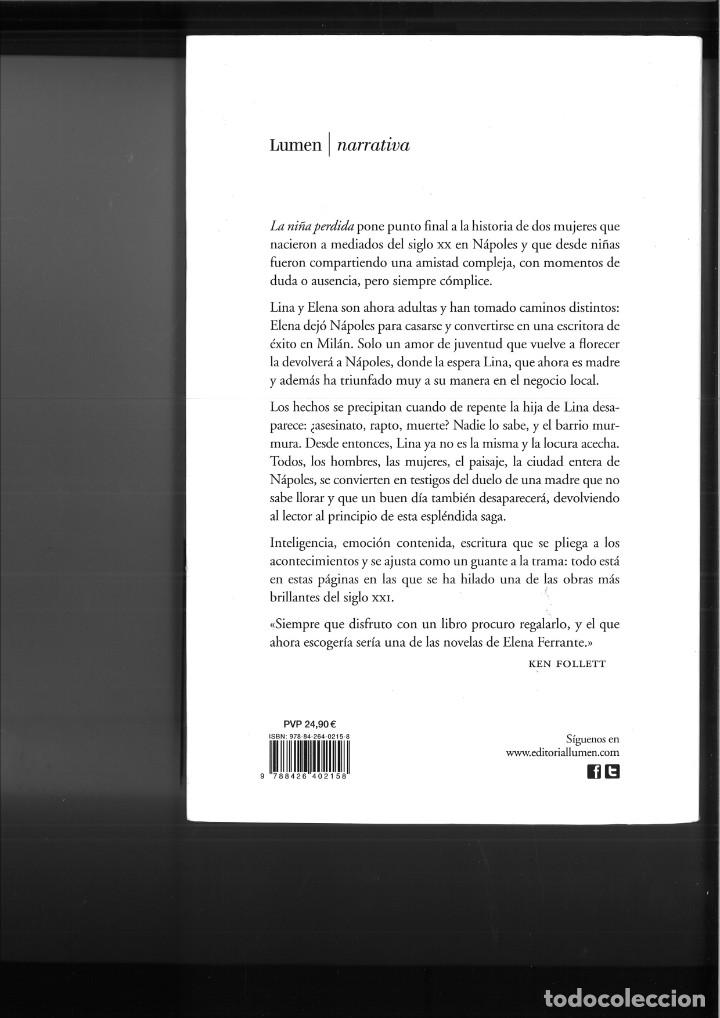 Libros de segunda mano: LA NI&Ntilde;A PERDIDA. Elena Ferrante - Foto 2