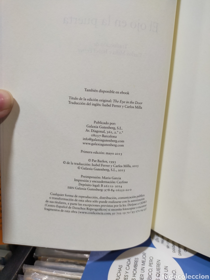 Libros de segunda mano: EL OJO EN LA PUERTA - PAT BARKER - Foto 9