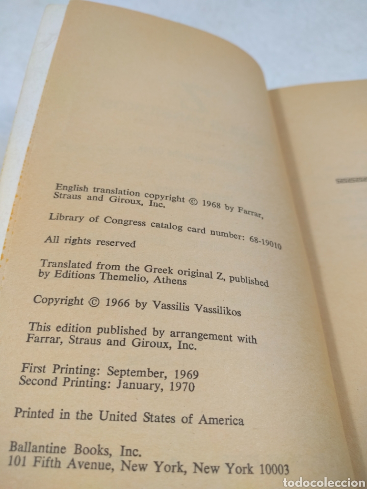 Libros de segunda mano: Vassilis Vassilikos. - Foto 4