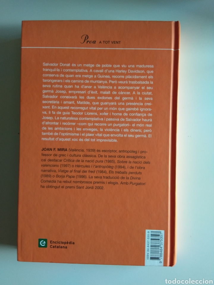 Libros de segunda mano: Purgatori. Narrativa - Foto 2