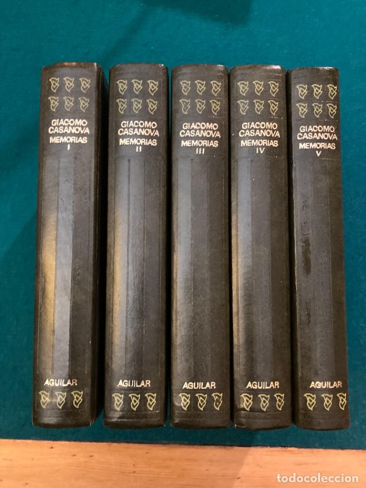 Libri di seconda mano: MEMORIAS DE GIACOMO CASANOVA, EN 5 TOMOS EDICION LUJO. ED.AGUILAR S.A- COL.JOYA MAYOR