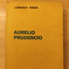 Libros de segunda mano: AURELIO PRUDENCIO. LORENZO RIBER. EDITORIAL LABOR, 1936. Lote 299161898