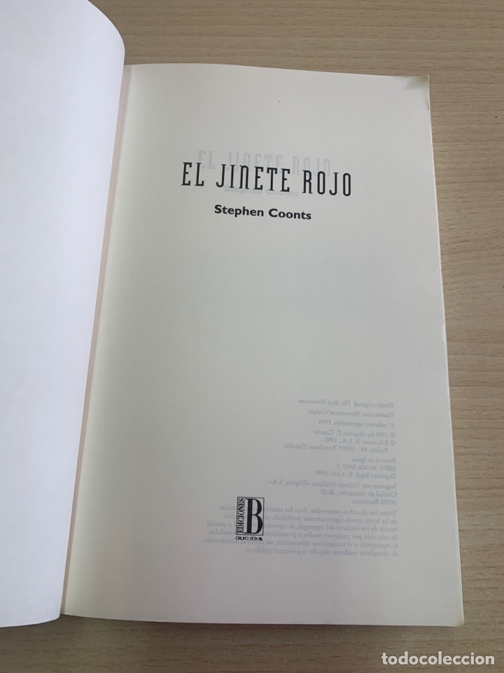 Libros de segunda mano: El jinete rojo. Stephen Coonts. Ediciones B. - Foto 3