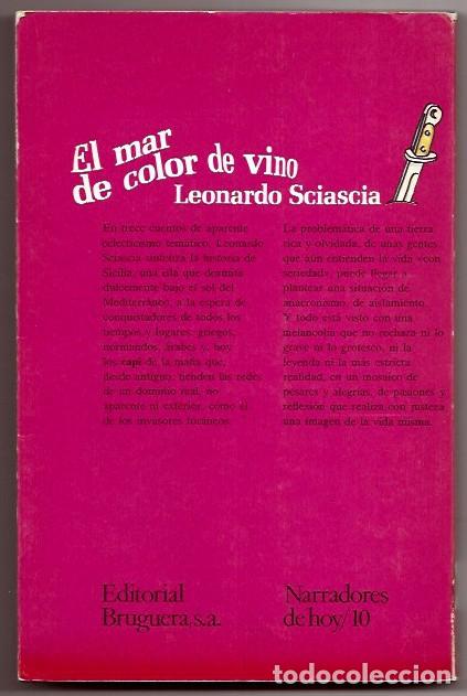 Libros de segunda mano: Leonardo Sciascia . El mar de color de vino - Foto 2