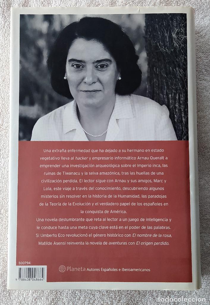 Libros de segunda mano: EL ORIGEN PERDIDO - MATILDE ASENSI - Foto 3