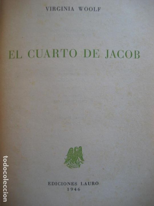 Libros de segunda mano: Virginia Woolf / El cuarto de Jacob - Foto 1