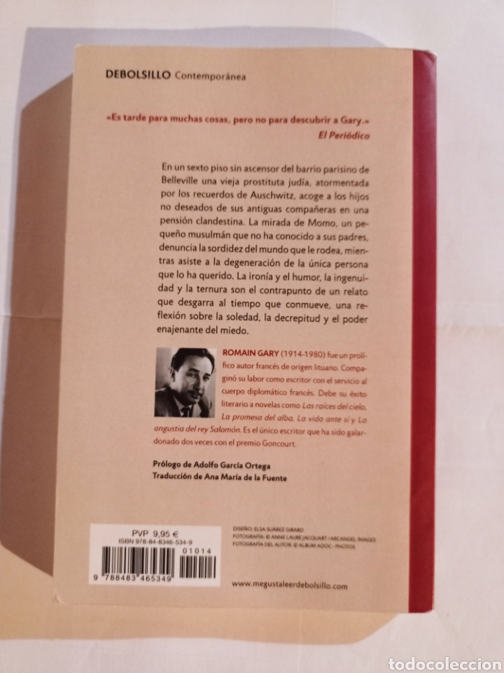 Libros de segunda mano: La vida ante s&iacute;. - Foto 2