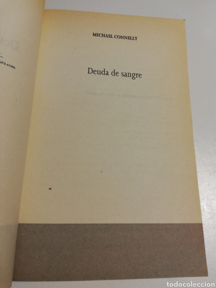 Libros de segunda mano: DEUDA DE SANGRE (MICHAEL CONNELLY) - Foto 2