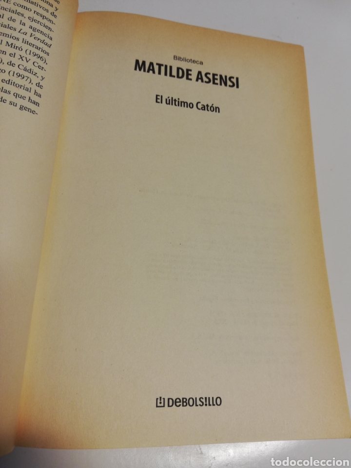 Libros de segunda mano: EL &Uacute;LTIMO CAT&Oacute;N (MATILDE ASENSI) - Foto 2