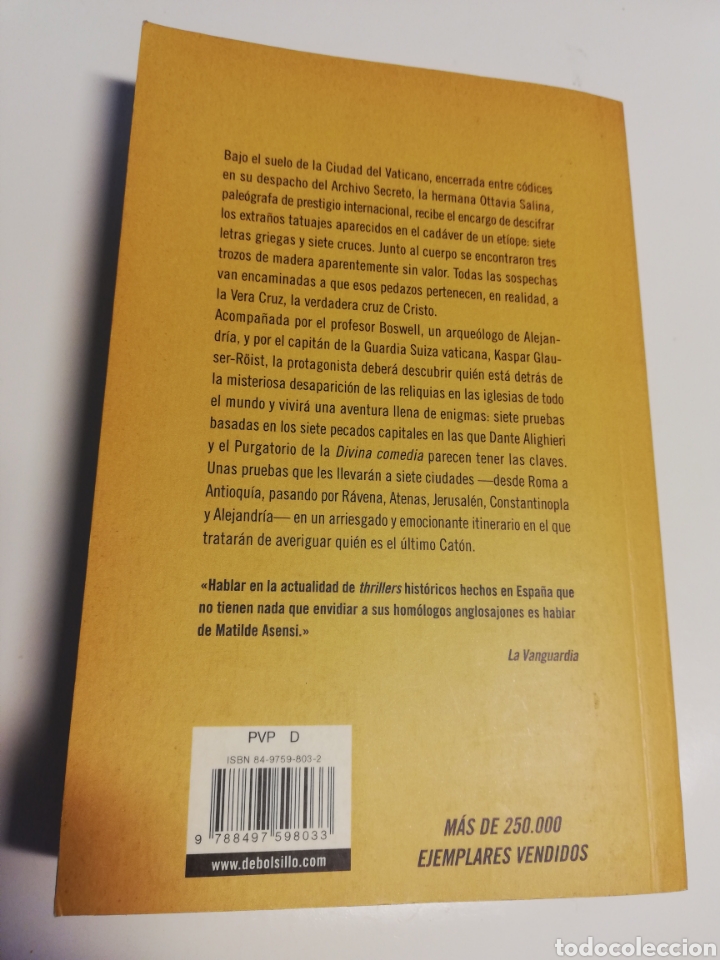 Libros de segunda mano: EL &Uacute;LTIMO CAT&Oacute;N (MATILDE ASENSI) - Foto 3