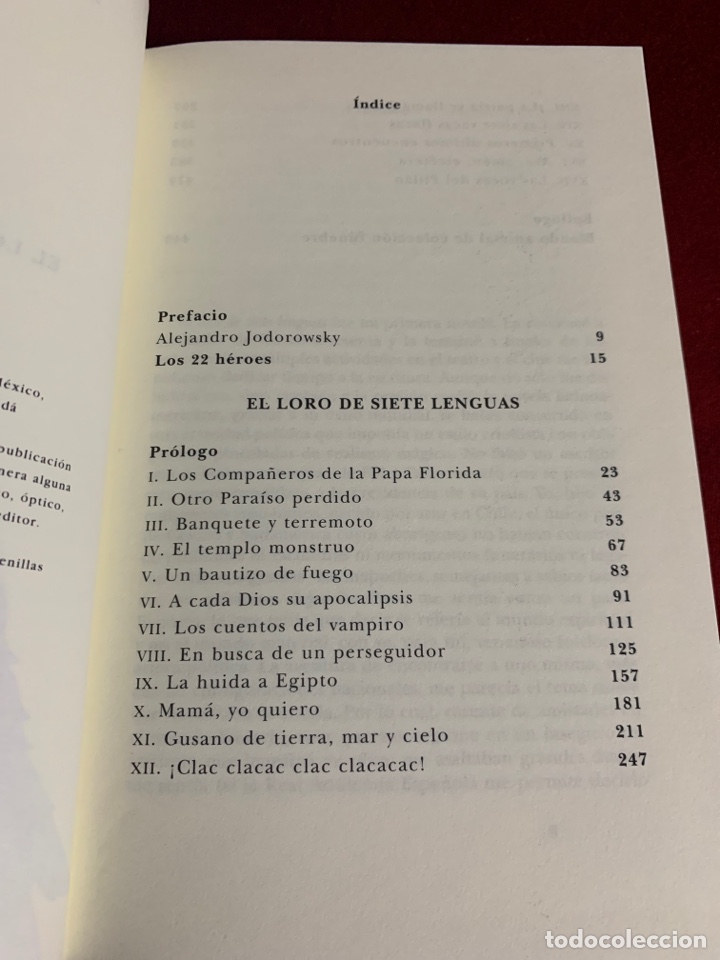 Libros de segunda mano: El loro de siete lenguas. Alejandro Jodorowsky. - Foto 4
