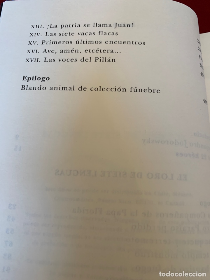 Libros de segunda mano: El loro de siete lenguas. Alejandro Jodorowsky. - Foto 5