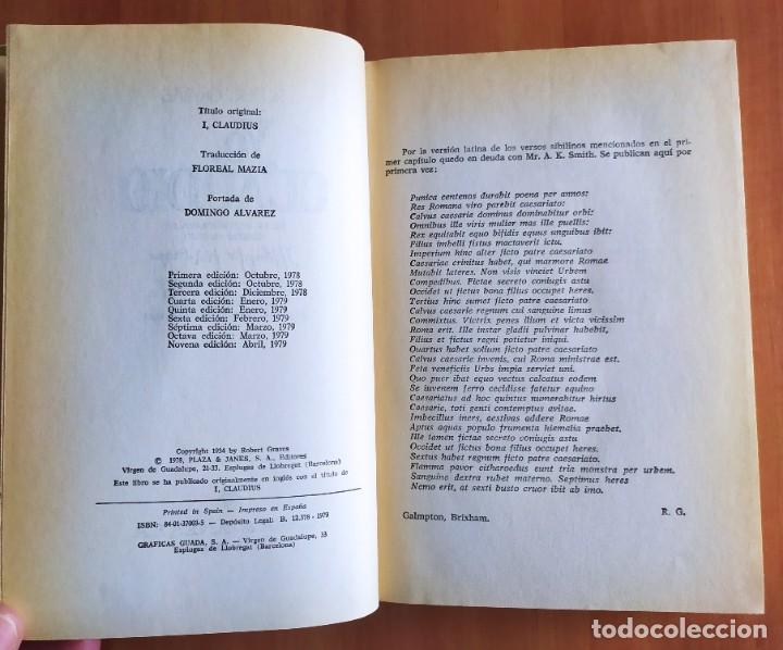 Libros de segunda mano: YO CLAUDIO ROBERT GRAVES - Foto 3