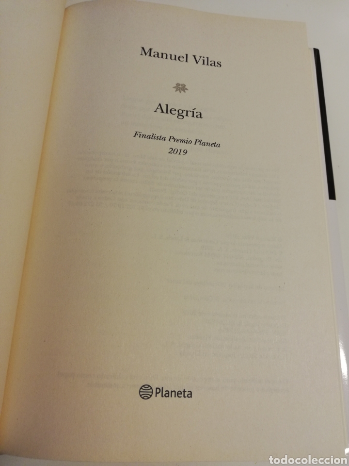 Libros de segunda mano: ALEGR&Iacute;A (MANUEL VILAS) - Foto 2