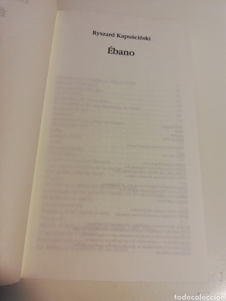 Libros de segunda mano: &Eacute;BANO (RYSZARD KAPUSCINSKI) - Foto 2