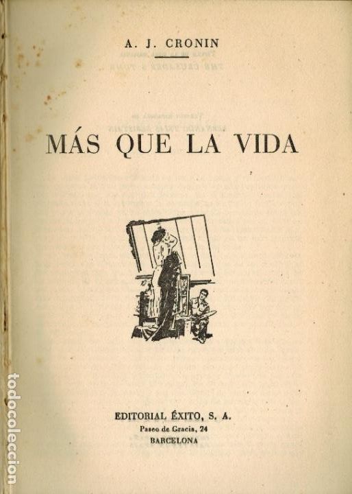 Libros de segunda mano: M&Aacute;S QUE LA VIDA - Foto 1
