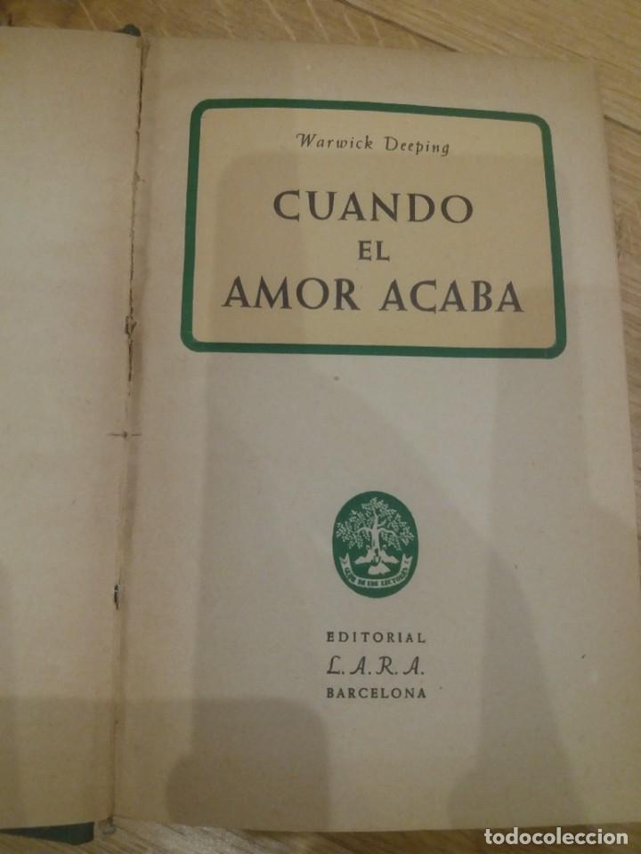 Libros de segunda mano: Novela: &rdquo;Cuando el amor acaba&rdquo; - 1955 - Foto 1