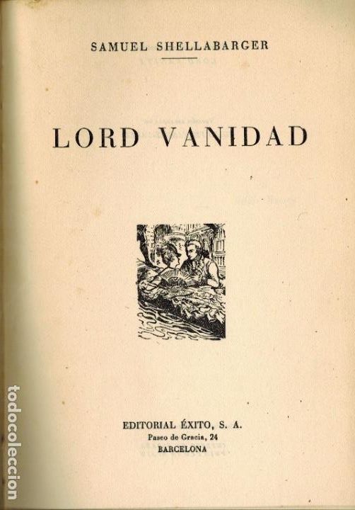 Libros de segunda mano: LORD VANIDAD - Foto 1