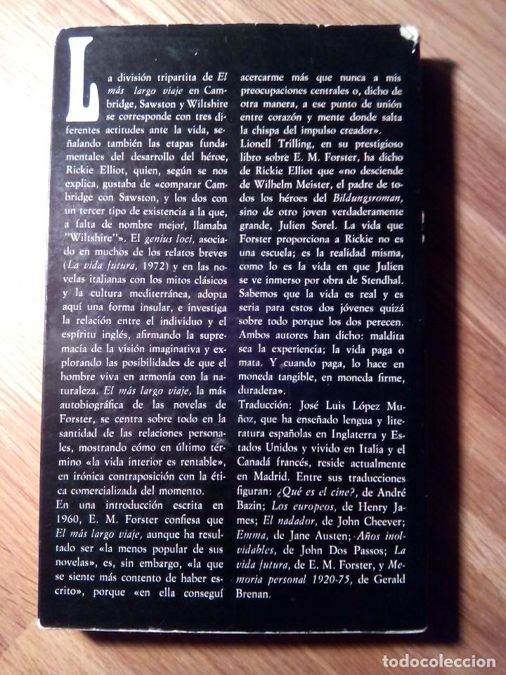 Libros de segunda mano: EL MAS LARGO VIAJE / E. M. FORSTER - Foto 2