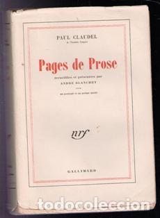 Libros de segunda mano: Pages de Prose, Paul Claudel - Foto 1