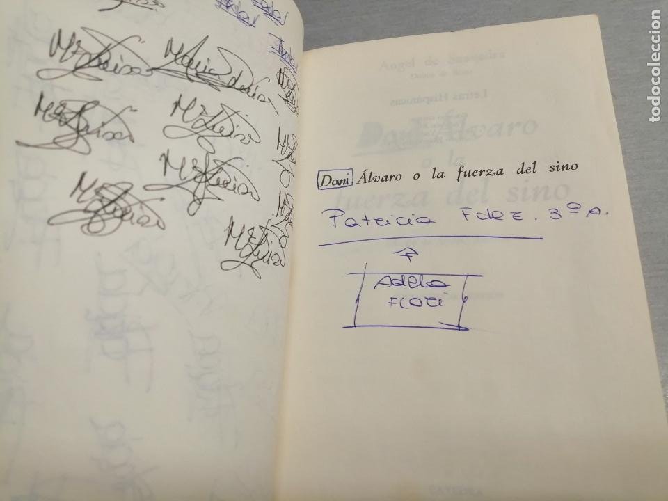 Libros de segunda mano: DON ÁLVARO O LA FUERZA DEL SINO / DUQUE DE RIVAS / CÁTEDRA 1987 - Foto 3 - 303353218