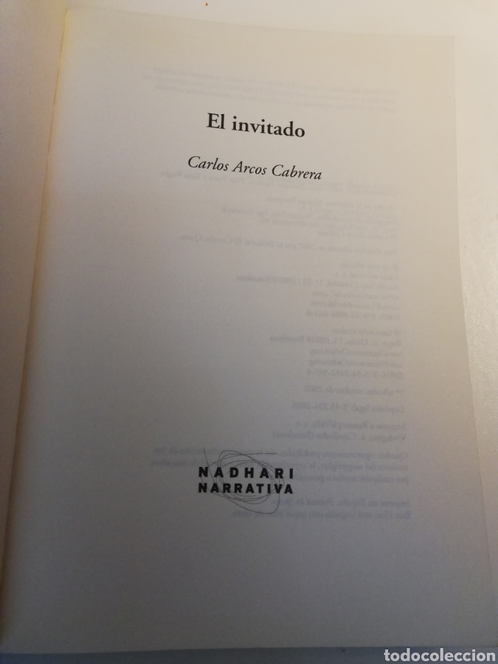Libros de segunda mano: EL INVITADO (CARLOS ARCOS CABRERA) - Foto 2