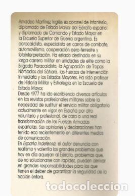 Libros de segunda mano: ESPA&Ntilde;A INDEFENSA-CORONEL AMADEO MARTINEZ INGLES - Foto 3