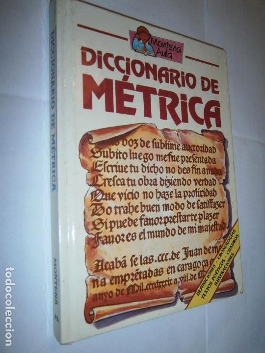 Libri di seconda mano: ANTIGUO LIBRO - DICCIONARIO DE METRICA