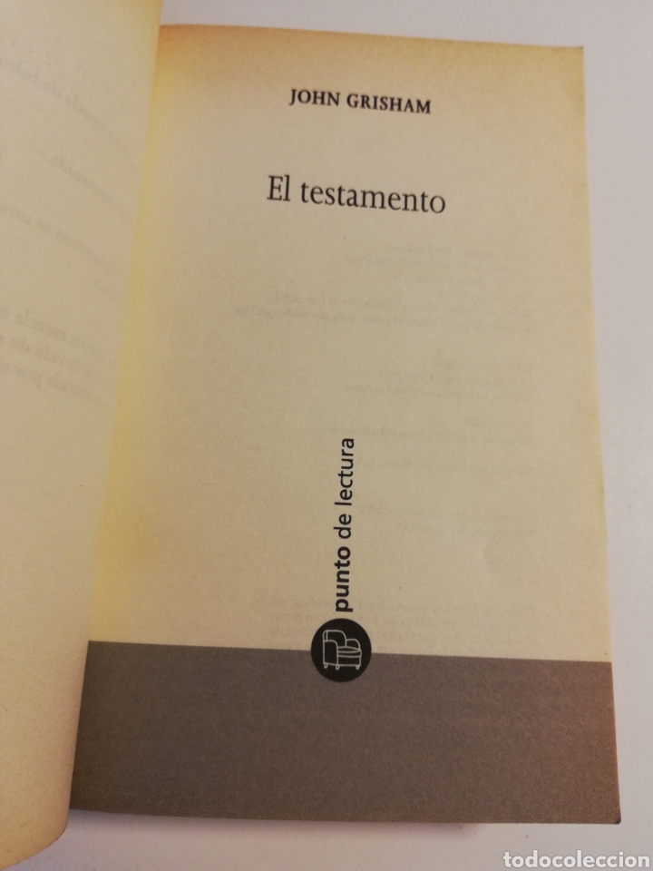 Libros de segunda mano: EL TESTAMENTO (JOHN GRISHAM) - Foto 2