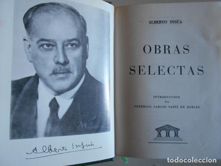 Libros de segunda mano: ALBERTO INS&Uacute;A OBRAS SELECTAS 1973 - Foto 1