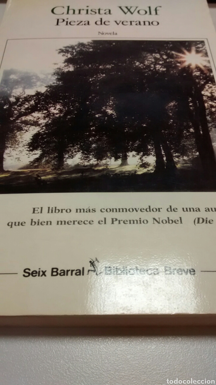 Libros de segunda mano: PIEZA DE VERANO DE CHRISTA WOLF (SEIX BARRAL)PRIMERA EDICION