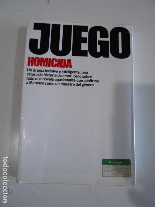 Libros de segunda mano: JUEGO HOMICIDA ROBERT MARASCO - Foto 2