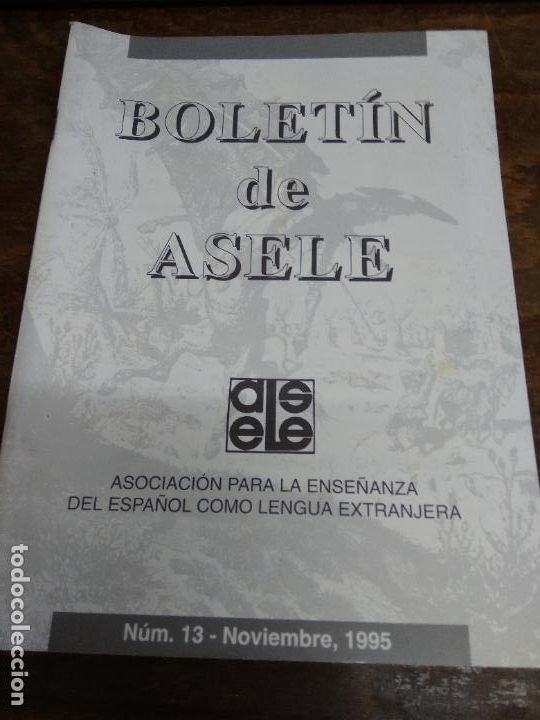 Libri di seconda mano: Bolet&iacute;n de ASELE n&ordm; 13 1995. L.28729