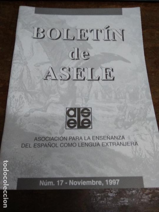 Libri di seconda mano: Bolet&iacute;n de ASELE n&ordm; 17 1997. L.28733