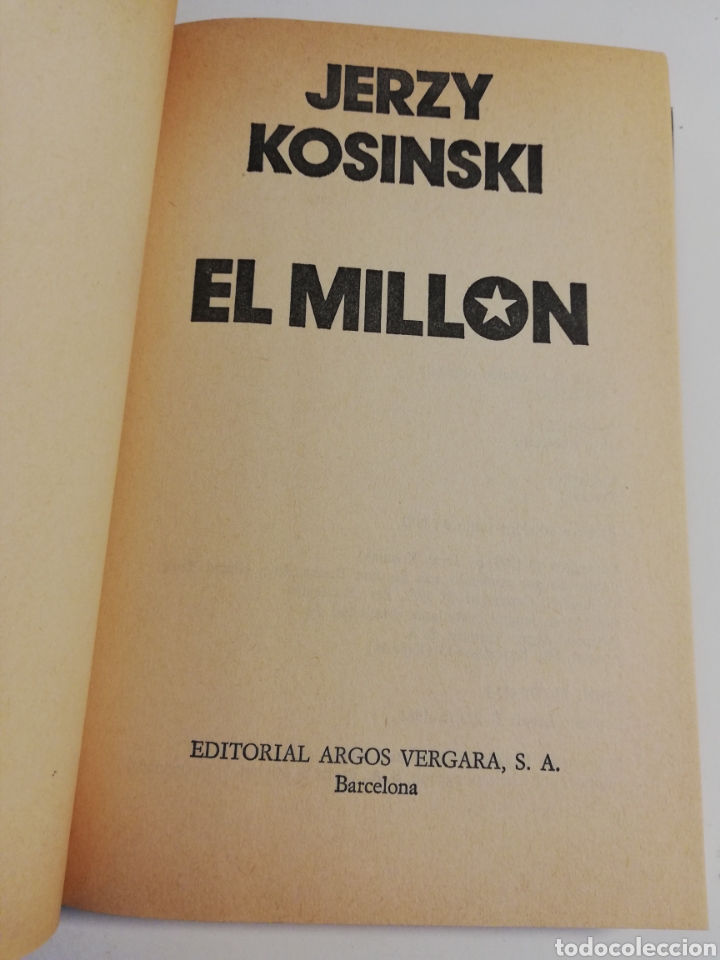 Libros de segunda mano: EL MILL&Oacute;N (JERZY KOSINSKI) - Foto 2