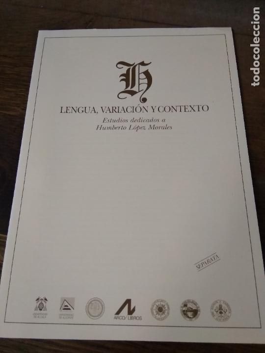 Libros de segunda mano: Lengua, variaci&oacute;n y contexto. L.28857 - Foto 1
