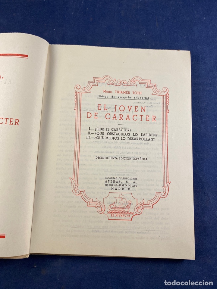 Libros de segunda mano: El joven de car&aacute;cter - Foto 2