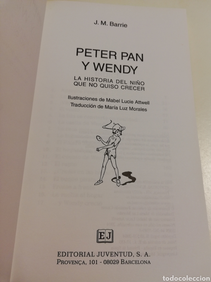Libros de segunda mano: PETER PAN Y WENDY (J. M. BARRIE) - Foto 2