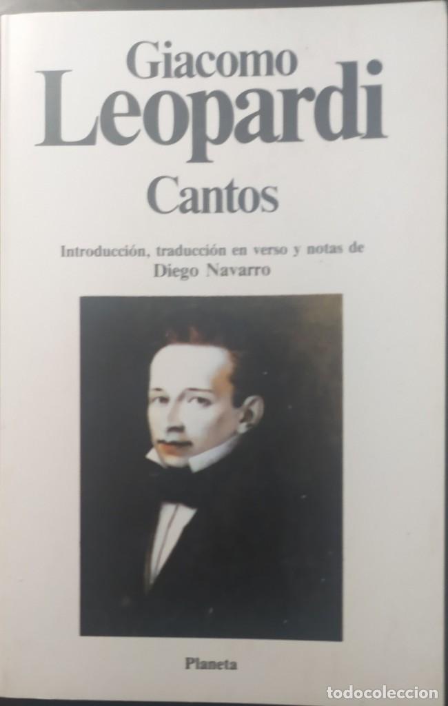 Libros de segunda mano: Cantos - Giacomo Leopardi - Foto 1