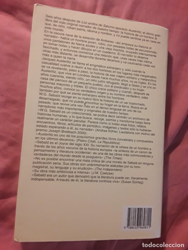 Libros de segunda mano: Austerlitz, de W. G. Sebald. Anagrama (1&ordf; edici&oacute;n) - Foto 2