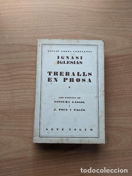Libros de segunda mano: TREBALLS EN PROSA. IGNASI IGLESIAS - Foto 1